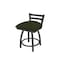 Holland Bar Stool Co 18" Low Back Swivel Vanity Stool, Pewter Finish, Canter Pine Seat 41118PW010 - alternate 1